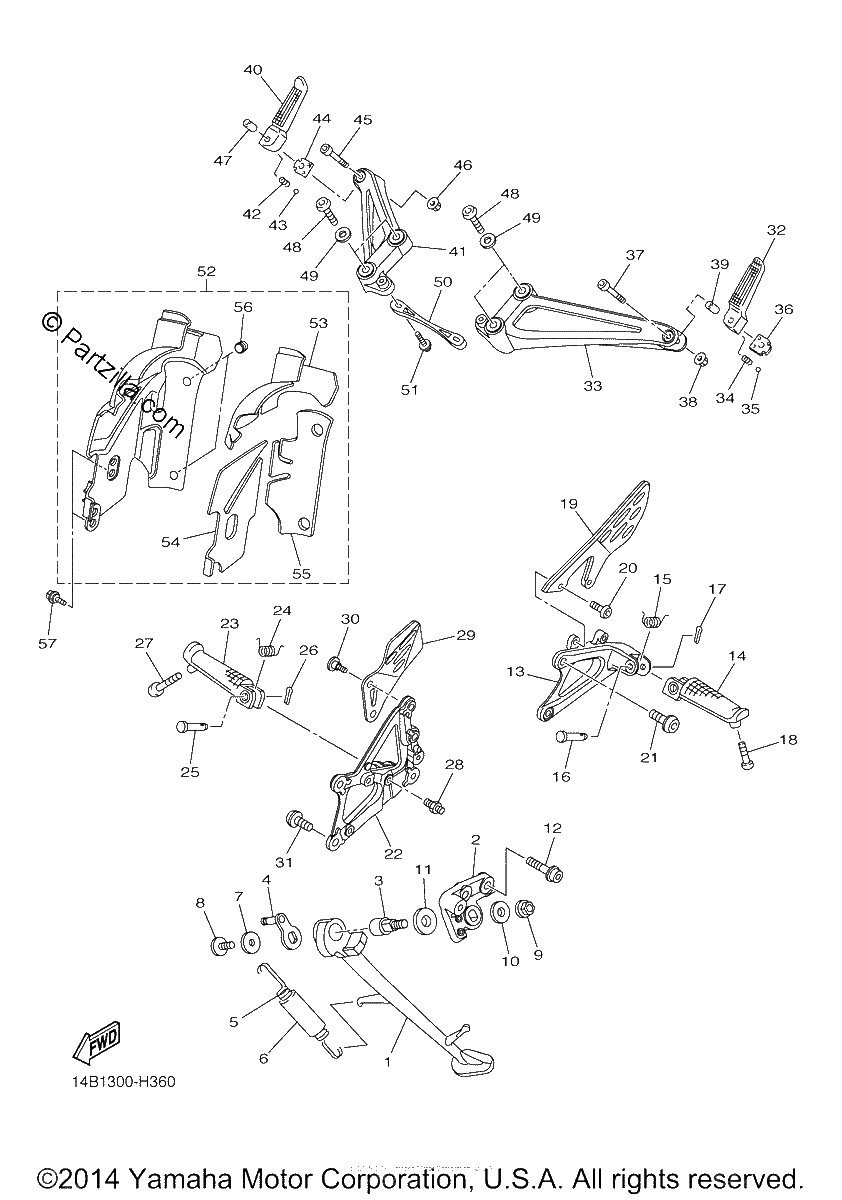 Diagrama de STAND FOOTREST