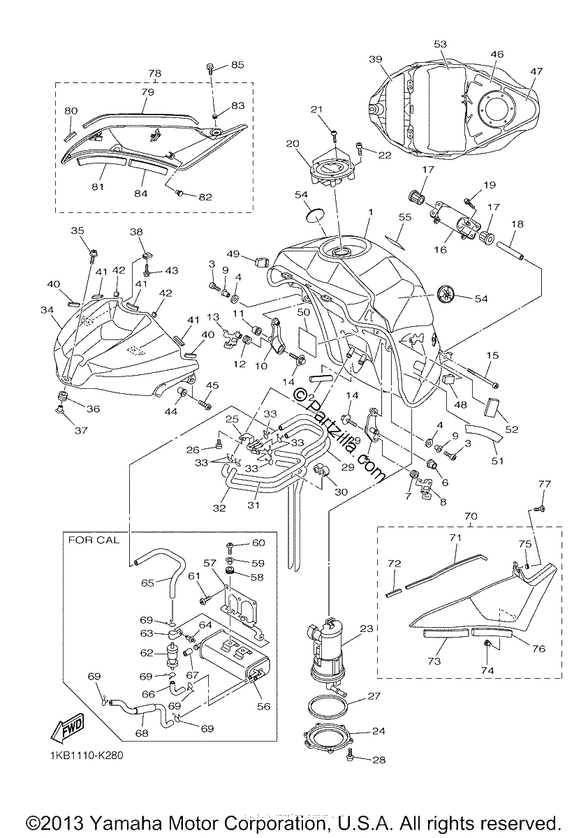 Diagrama de FUEL TANK