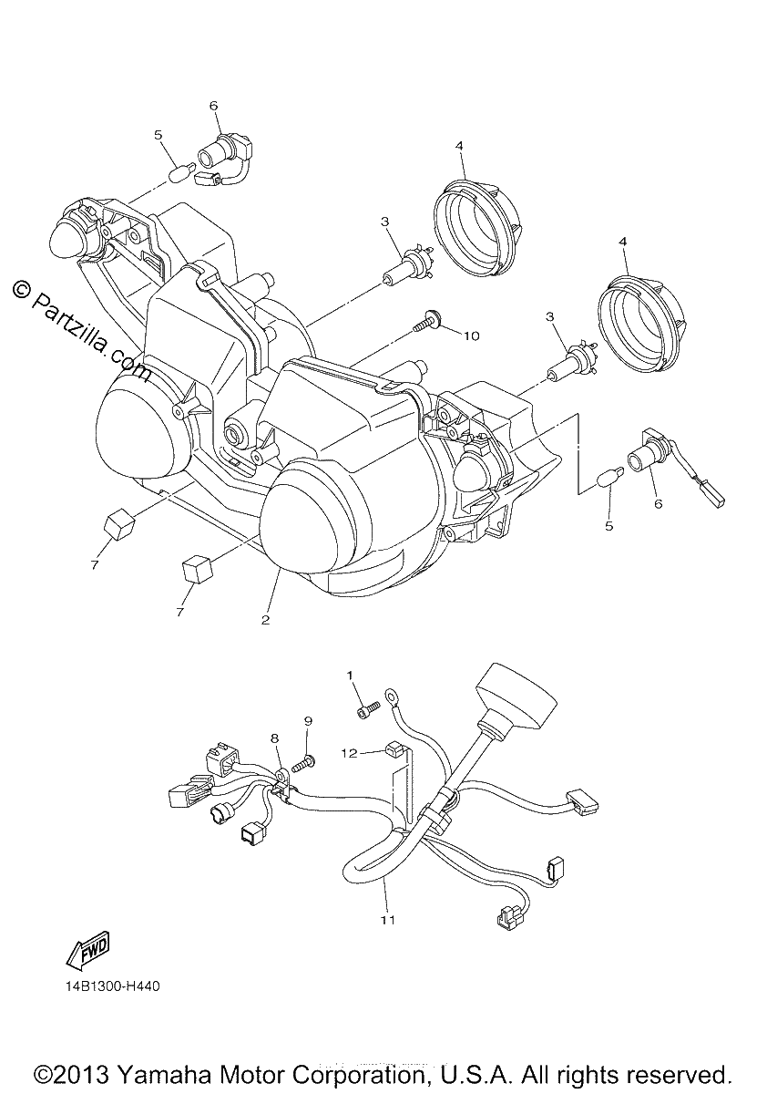 Diagrama de HEADLIGHT
