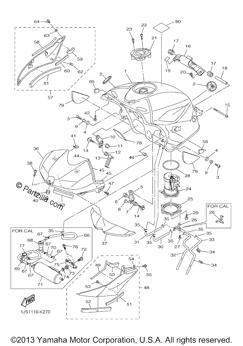 Diagrama de FUEL TANK