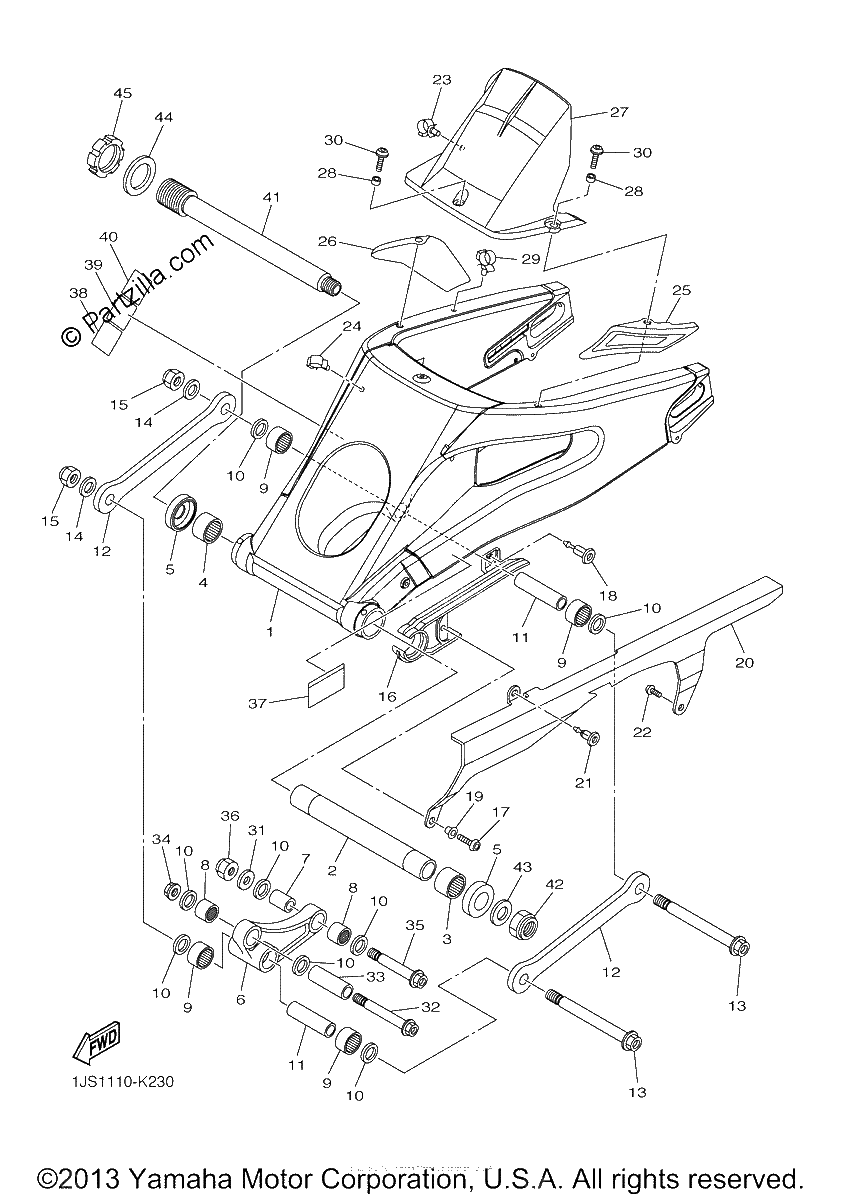 Diagrama de REAR ARM