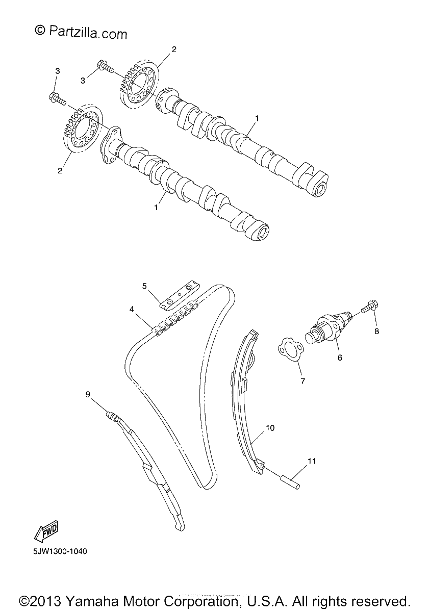 Diagrama de CAMSHAFT CHAIN