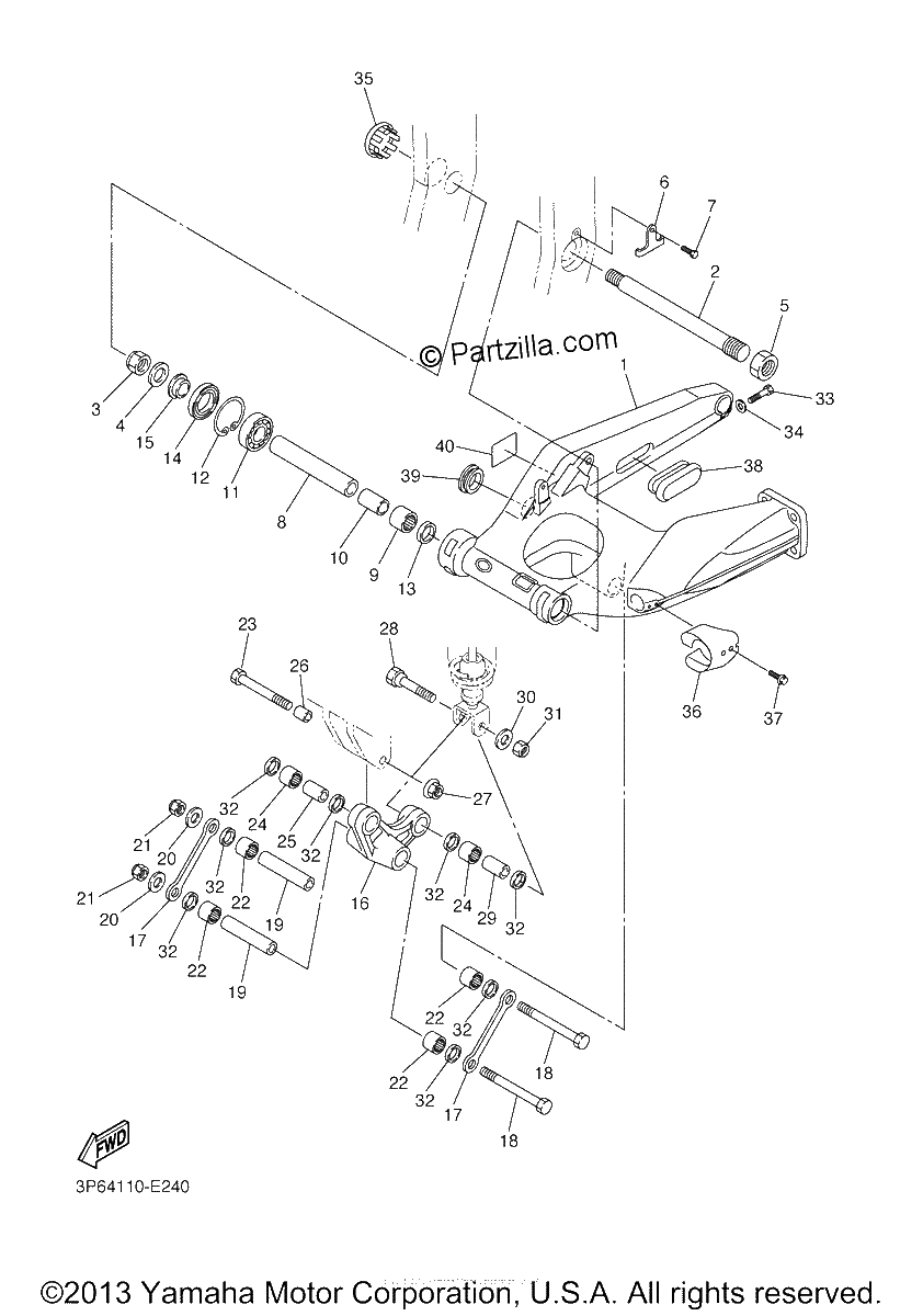 Diagrama de REAR ARM
