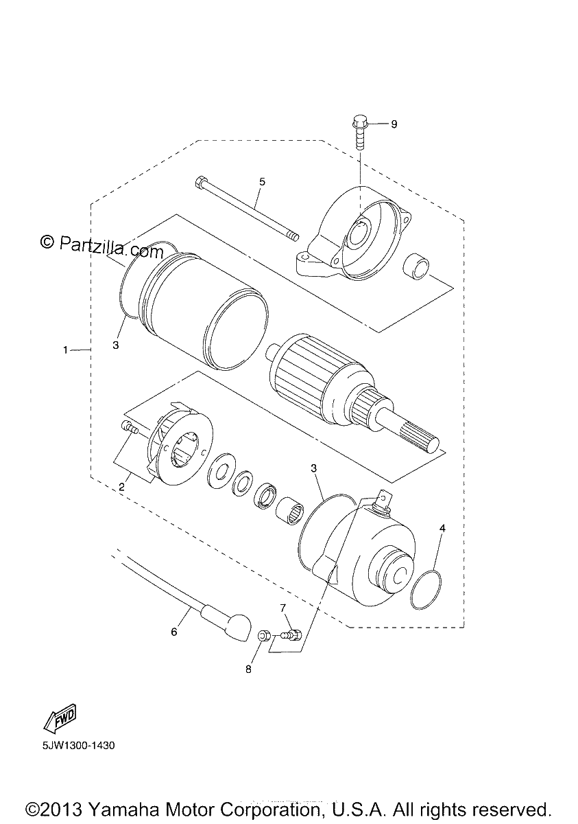Diagrama de STARTING MOTOR