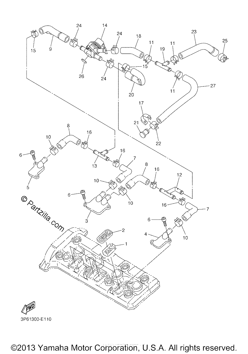 Diagrama de AIR INDUCTION SYSTEM
