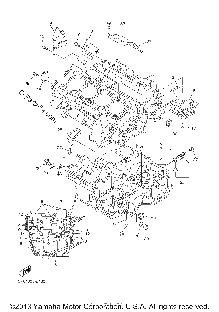 Diagrama de CRANKCASE
