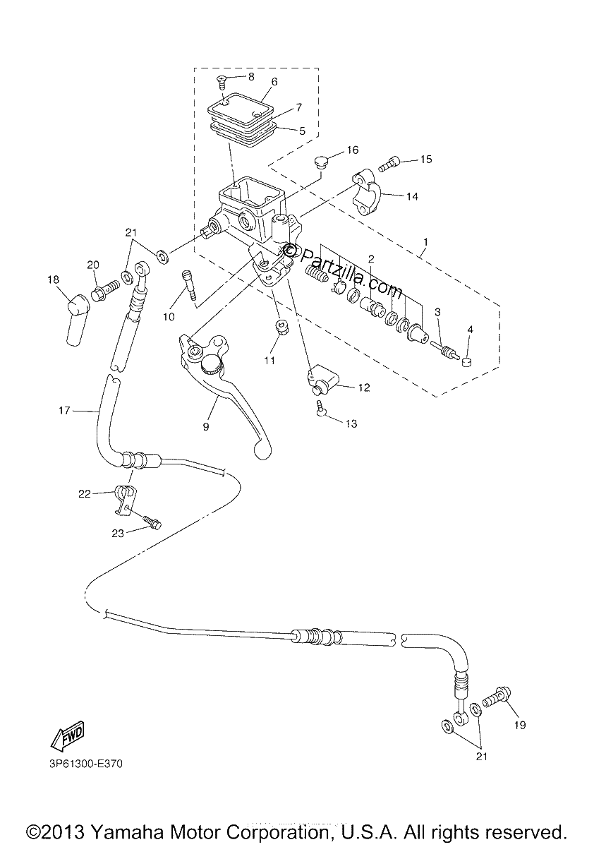 Diagrama de FRONT MASTER CYLINDER 2