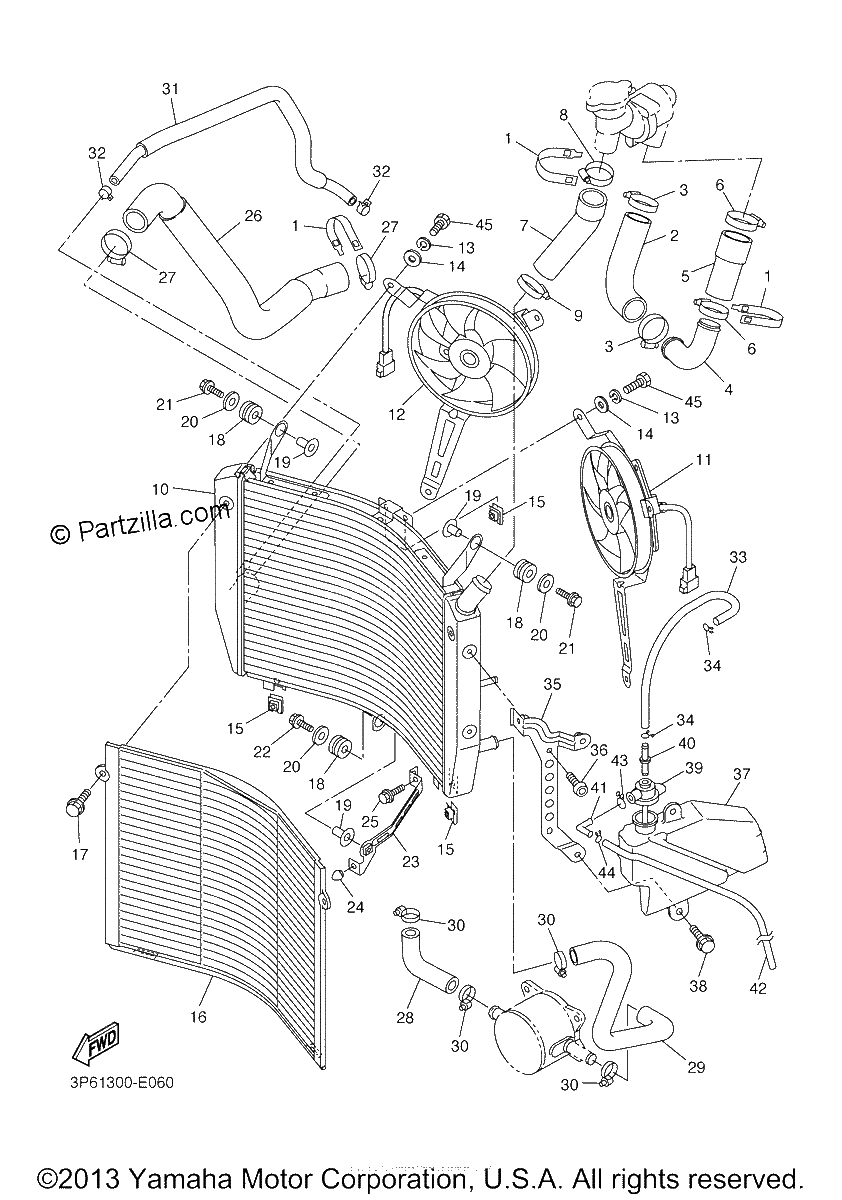 Diagrama de RADIATOR HOSE
