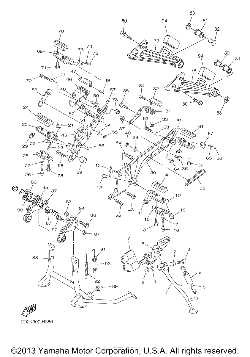 Diagrama de STAND FOOTREST