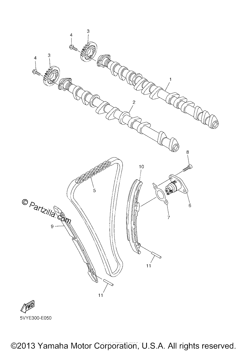 Diagrama de CAMSHAFT CHAIN