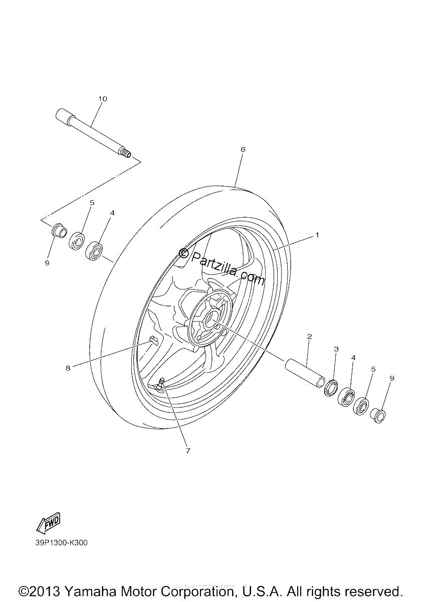 Diagrama de FRONT WHEEL