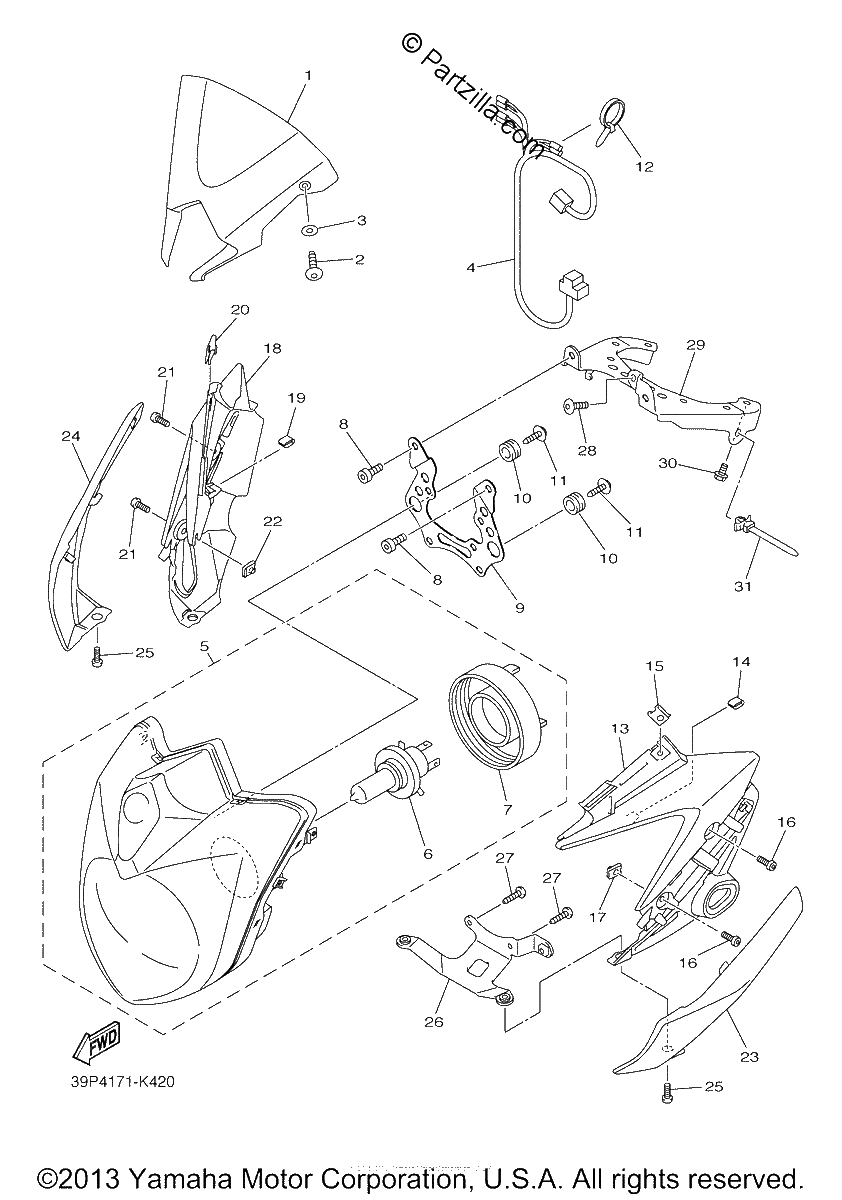 Diagrama de HEADLIGHT