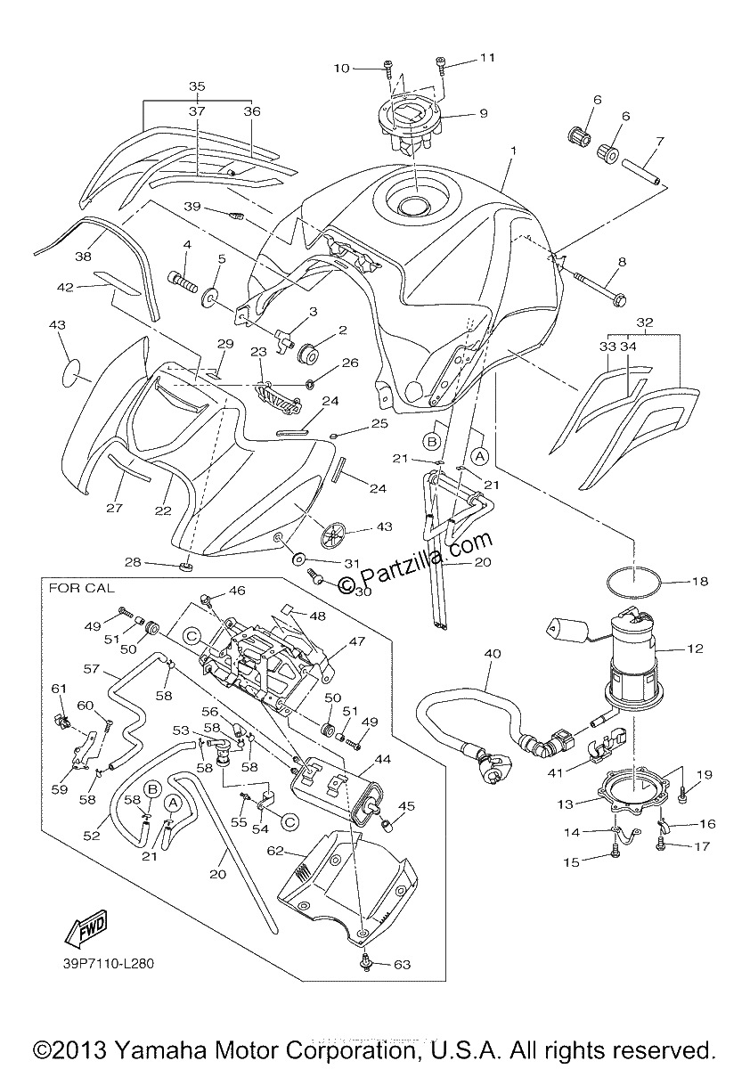 Diagrama de FUEL TANK