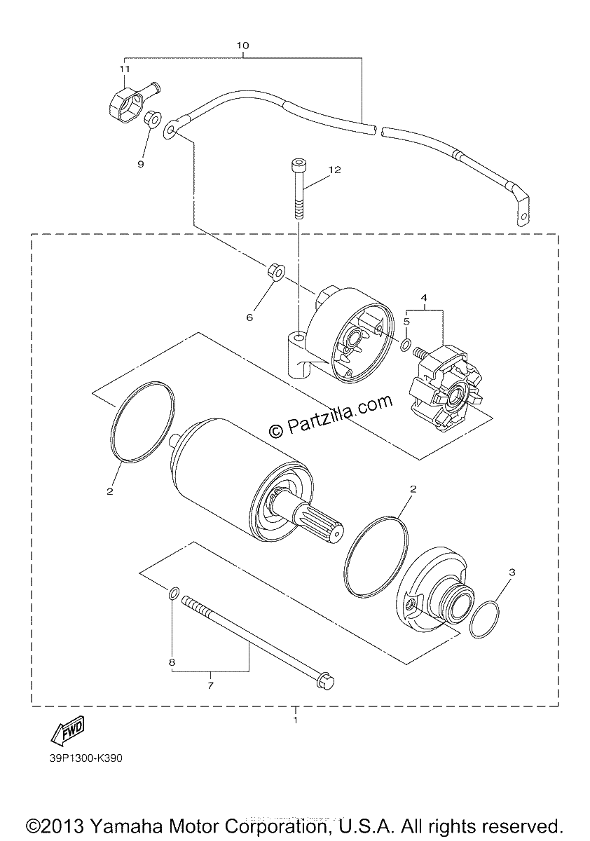 Diagrama de STARTING MOTOR