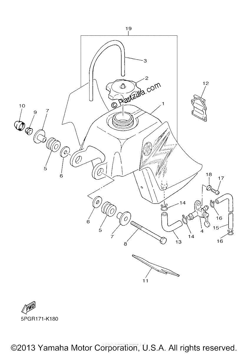 Diagrama de FUEL TANK