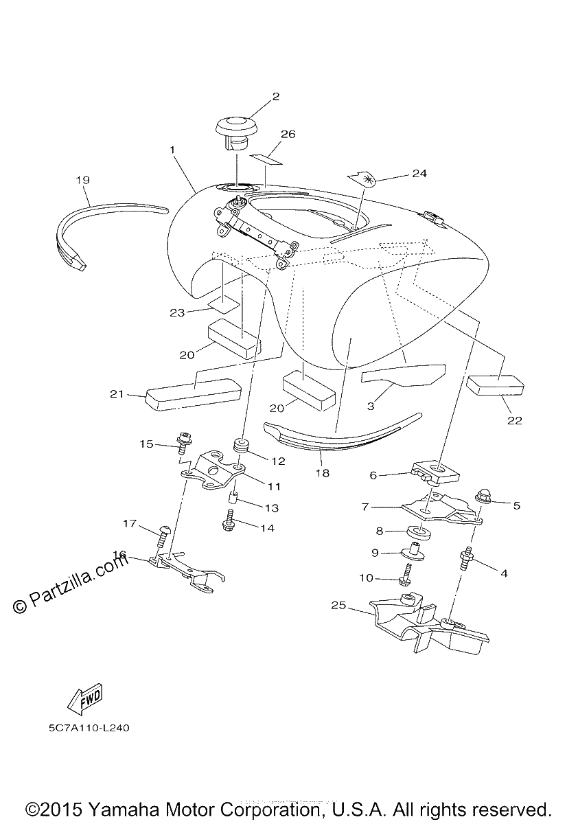 Diagrama de FUEL TANK