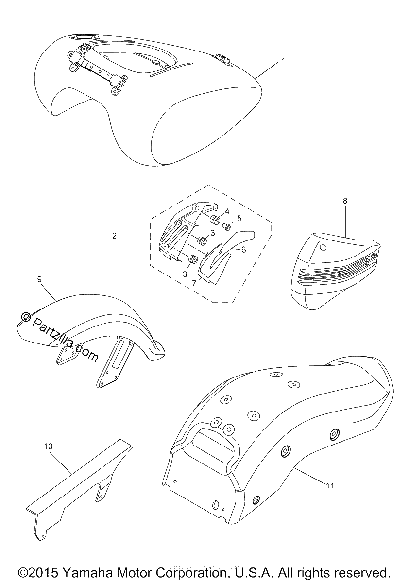 Diagrama de ALTERNATE PAINTED PARTS