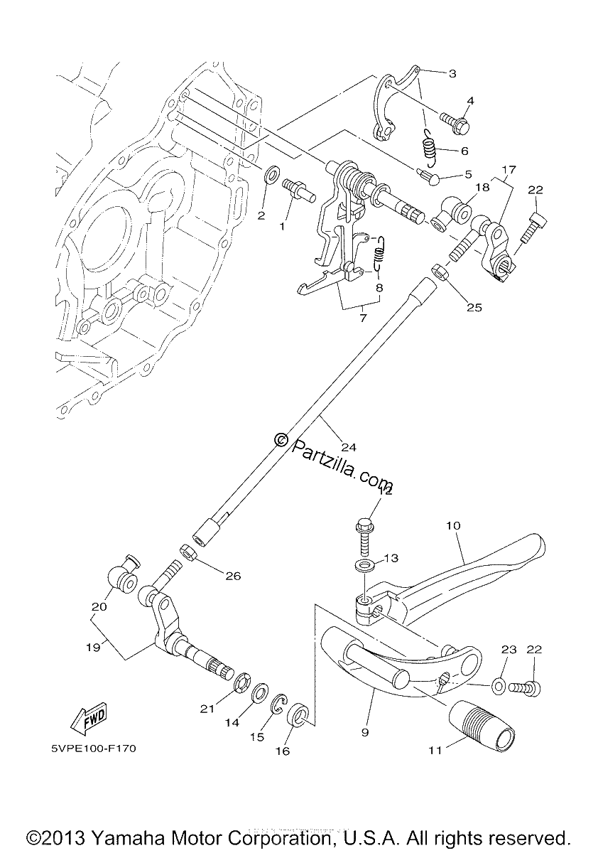 Diagrama de SHIFT SHAFT