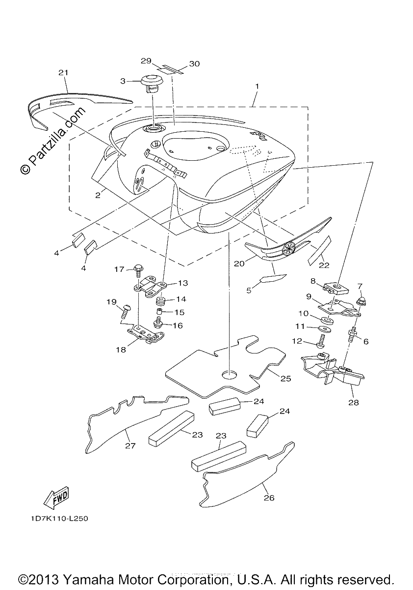 Diagrama de FUEL TANK