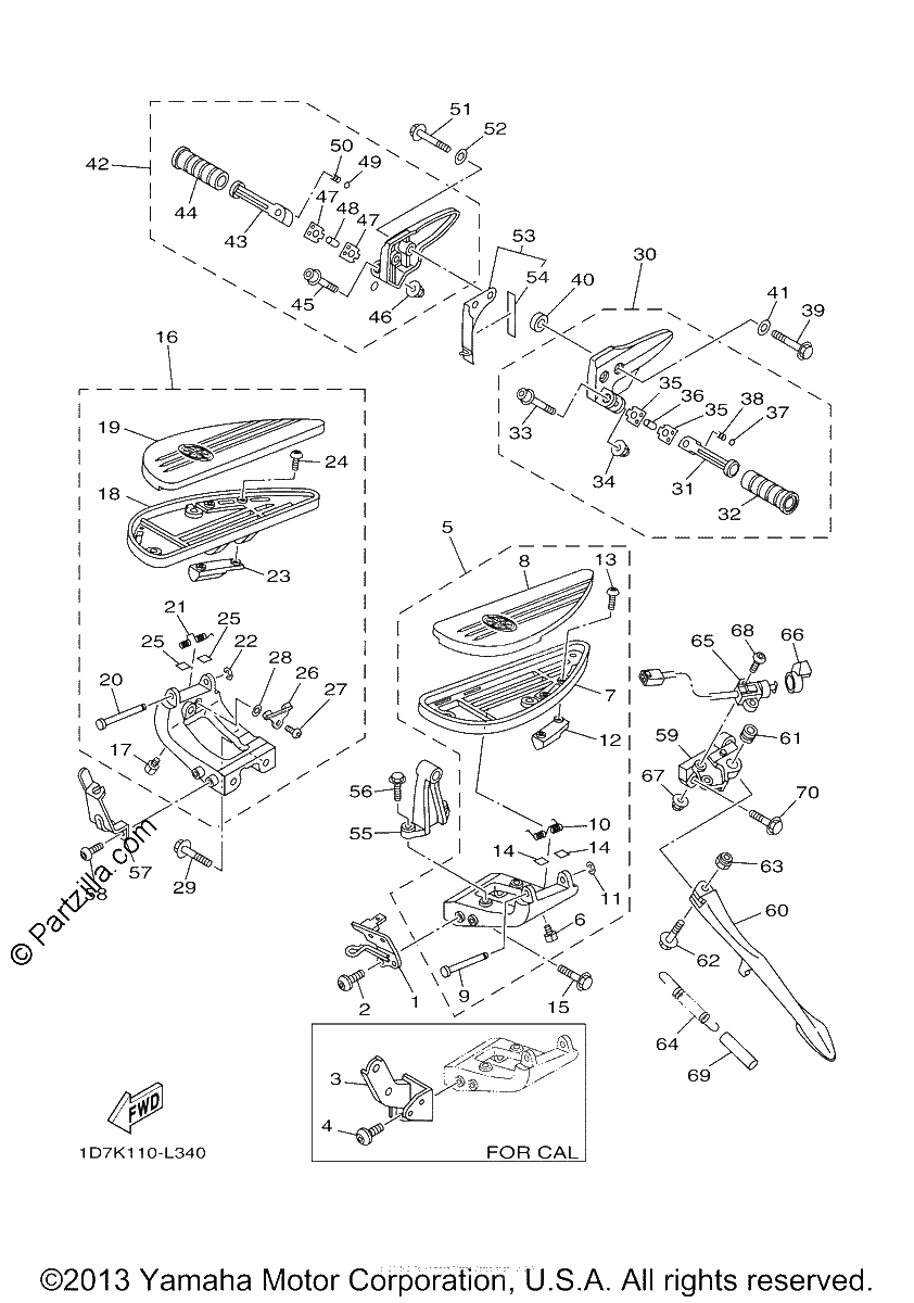 Diagrama de STAND FOOTREST
