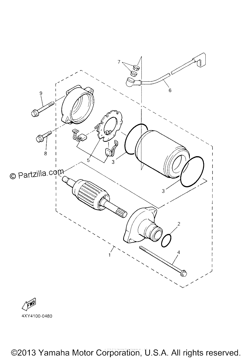 Diagrama de STARTING MOTOR