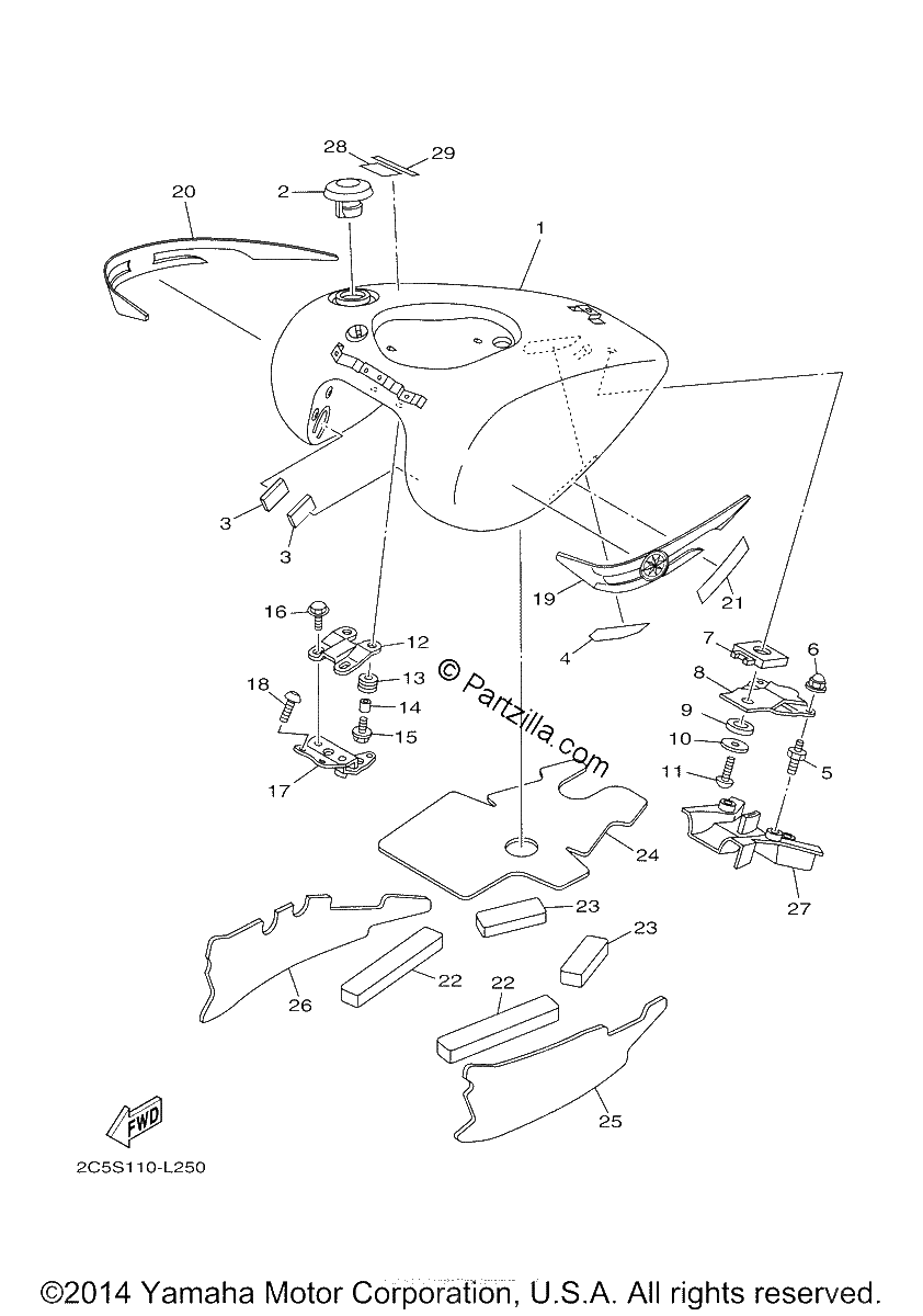 Diagrama de FUEL TANK