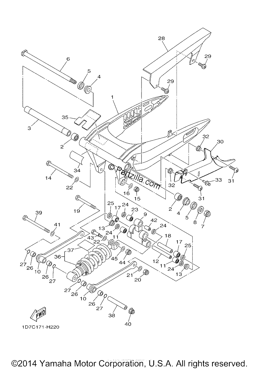 Diagrama de REAR ARM SUSPENSION
