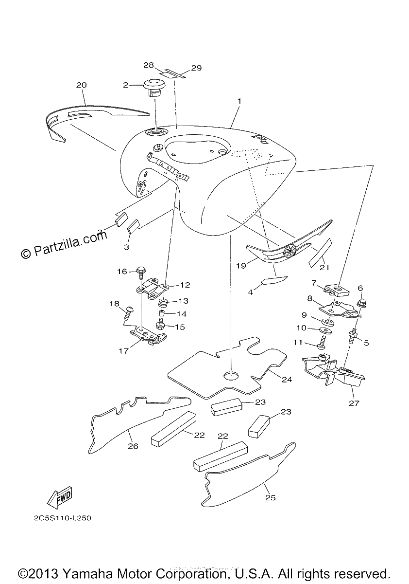 Diagrama de FUEL TANK