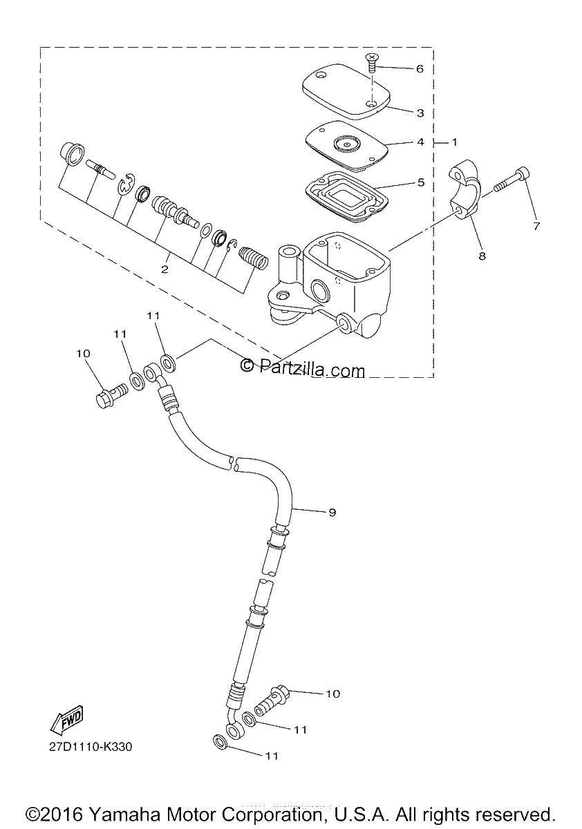 Diagrama de FRONT MASTER CYLINDER