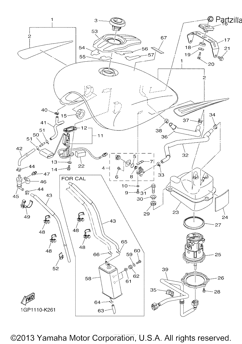 Diagrama de FUEL TANK