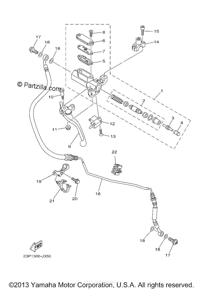 Diagrama de FRONT MASTER CYLINDER 2