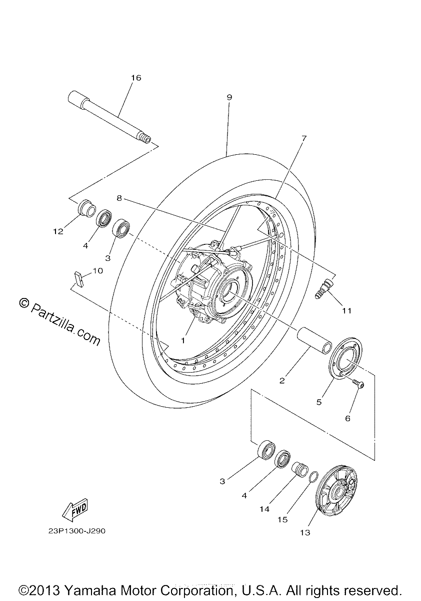 Diagrama de FRONT WHEEL