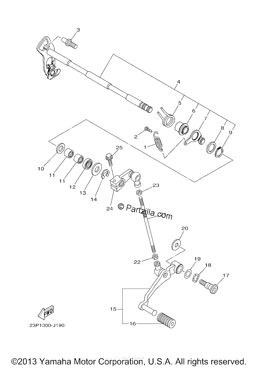 Diagrama de SHIFT SHAFT