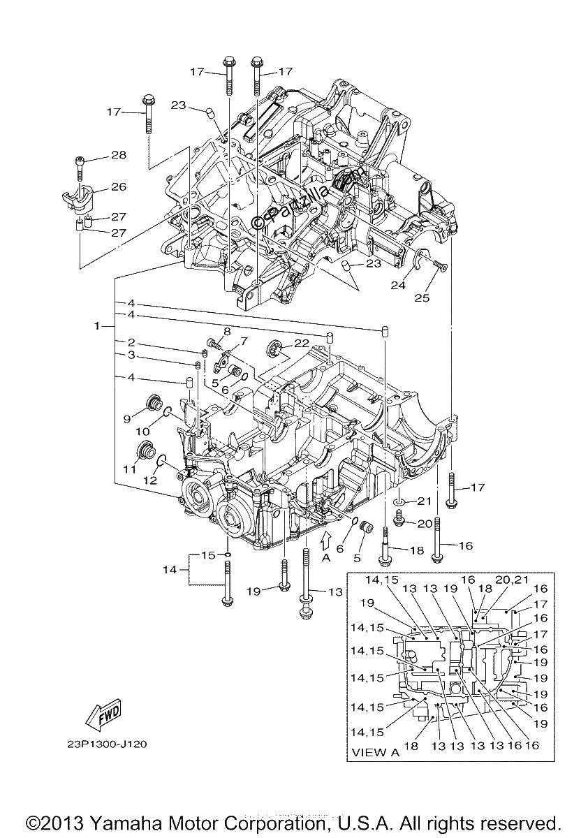 Diagrama de CRANKCASE