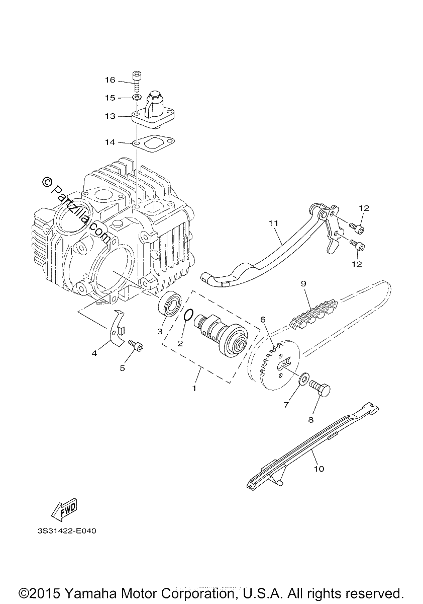 Diagrama de CAMSHAFT CHAIN