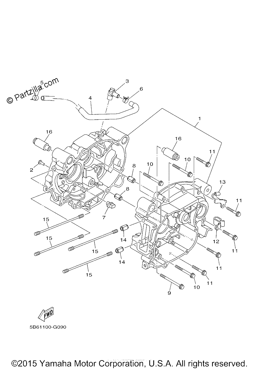 Diagrama de CRANKCASE
