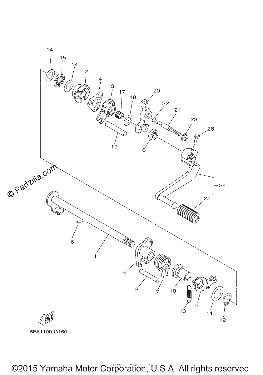 Diagrama de SHIFT SHAFT