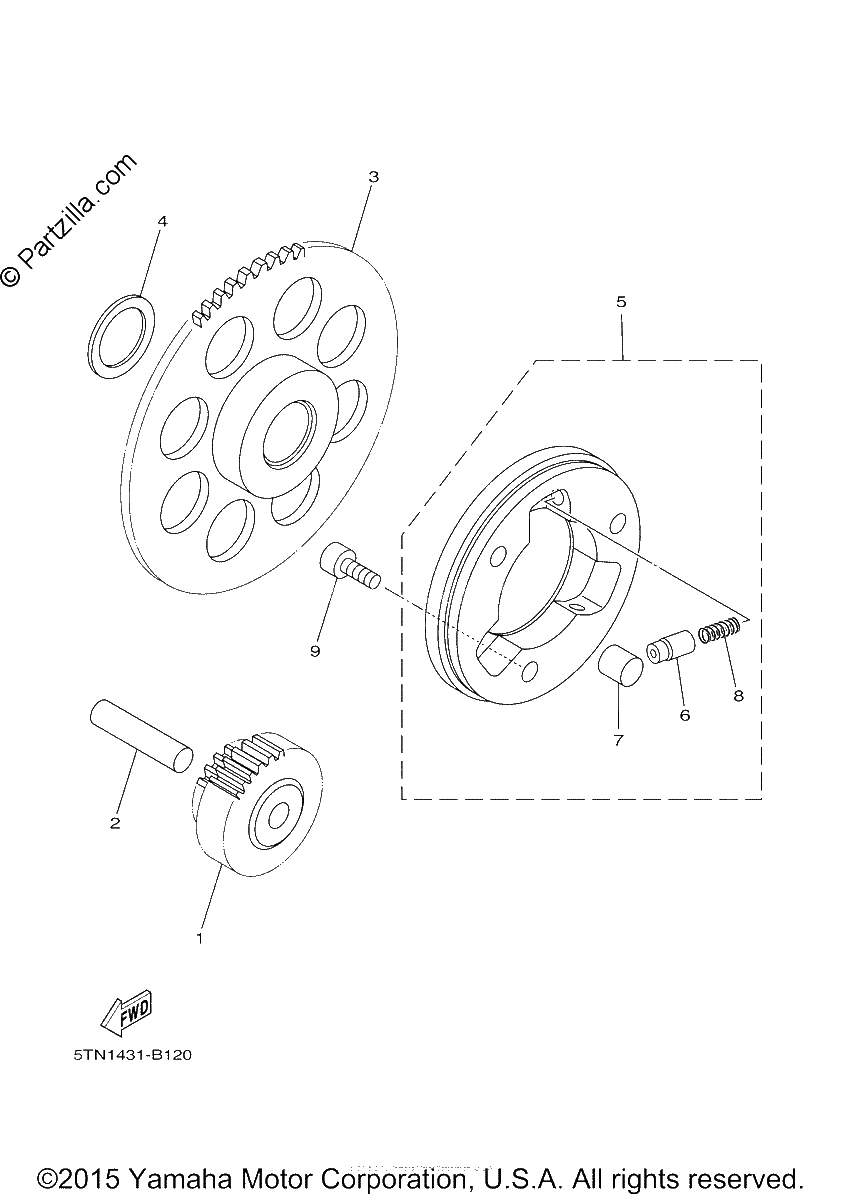 Diagrama de STARTER CLUTCH