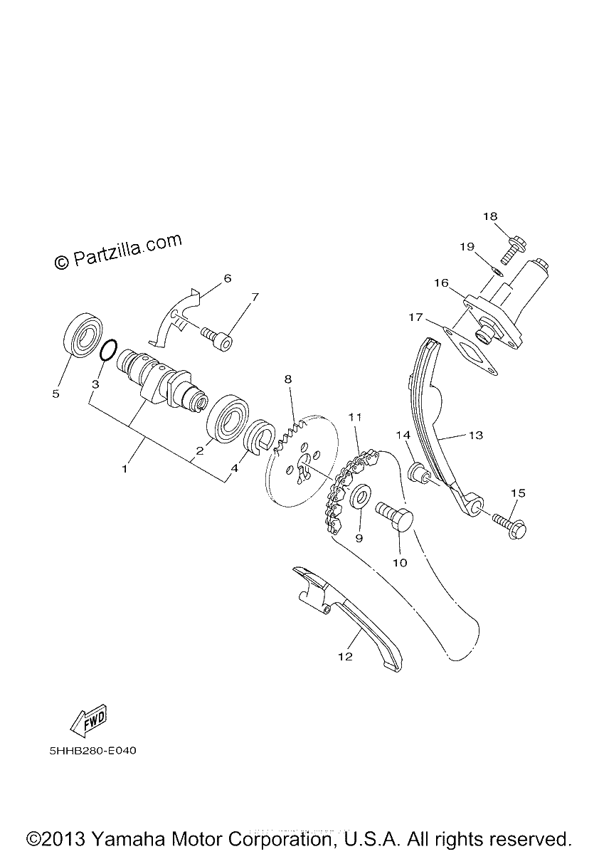 Diagrama de CAMSHAFT CHAIN