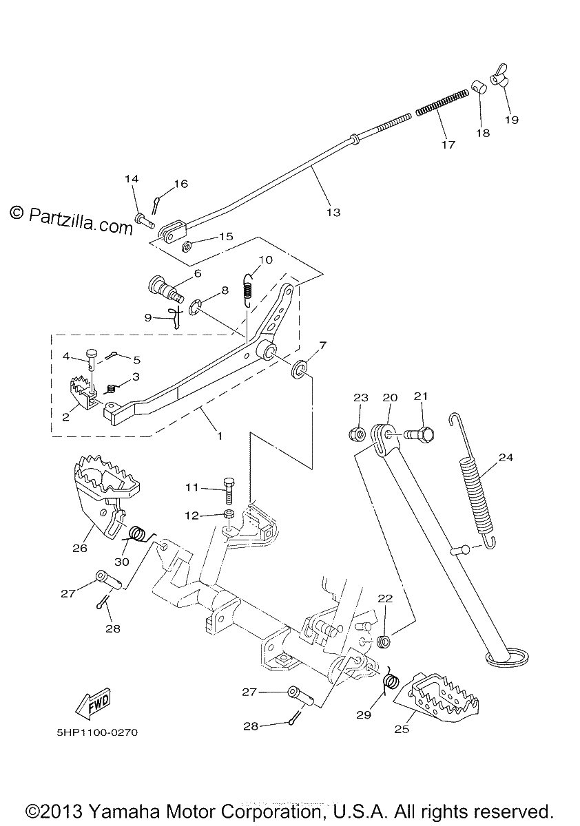 Diagrama de STAND FOOTREST