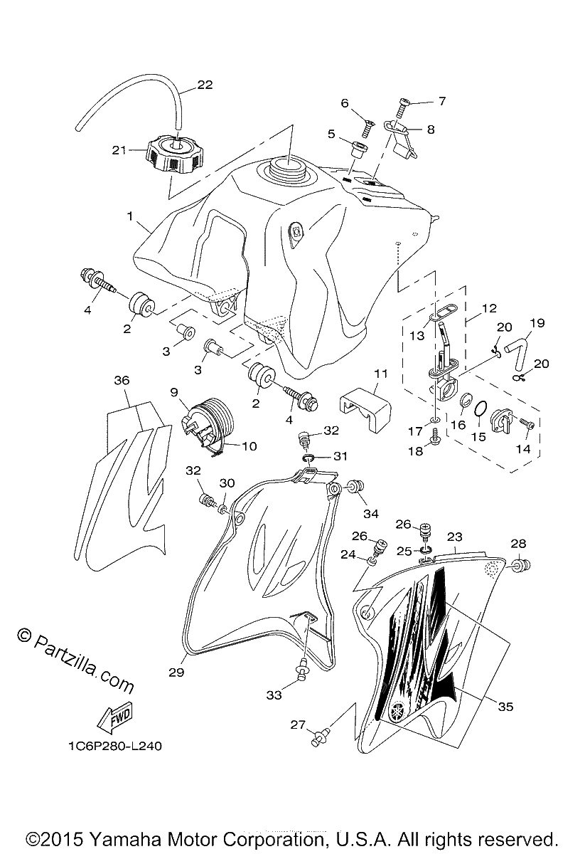Diagrama de FUEL TANK