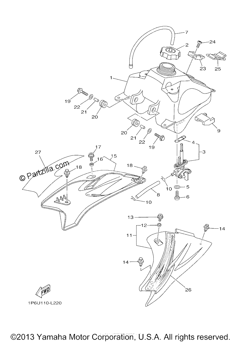 Diagrama de FUEL TANK