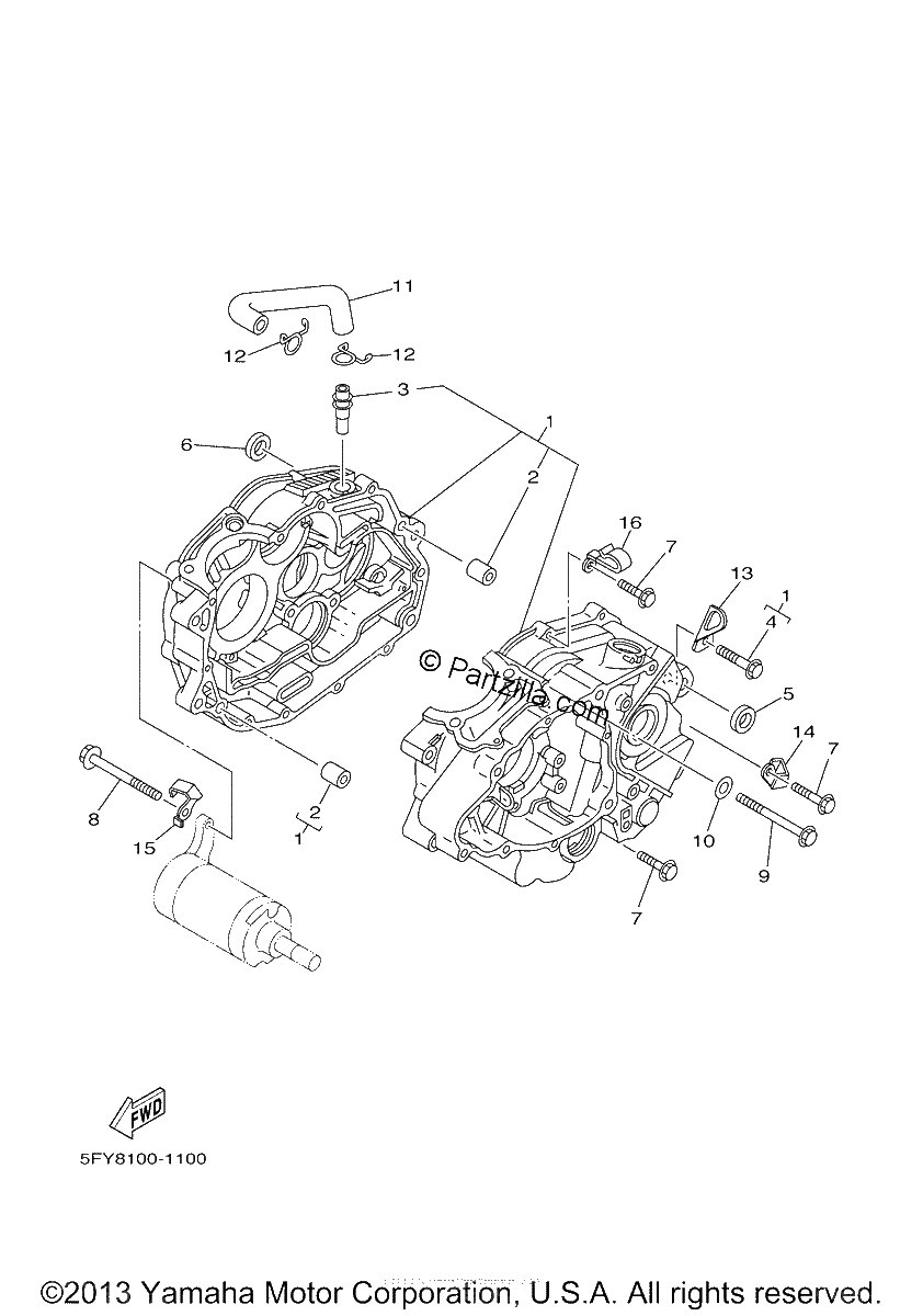 Diagrama de CRANKCASE