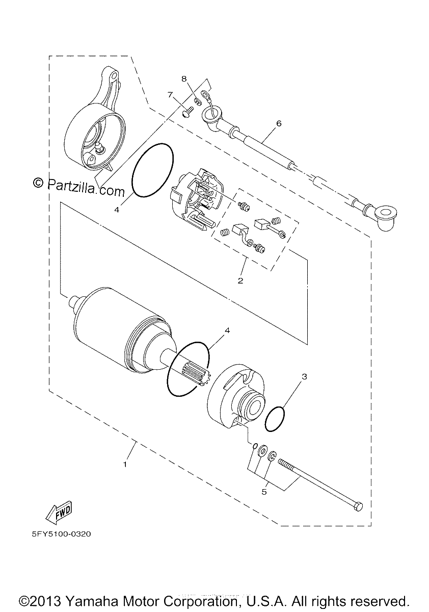 Diagrama de STARTING MOTOR