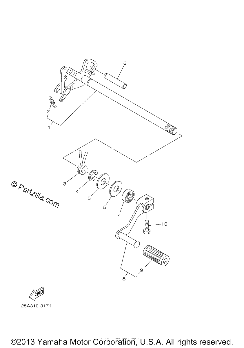 Diagrama de SHIFT SHAFT