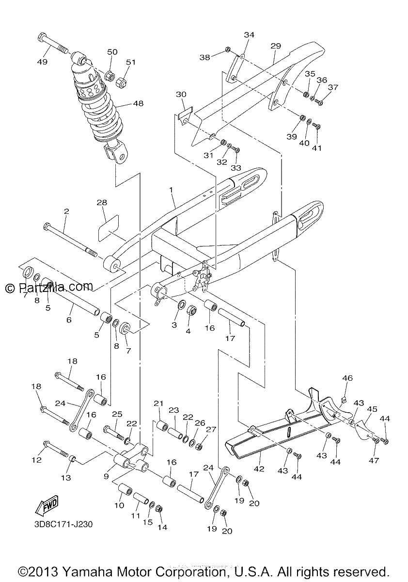 Diagrama de REAR ARM SUSPENSION