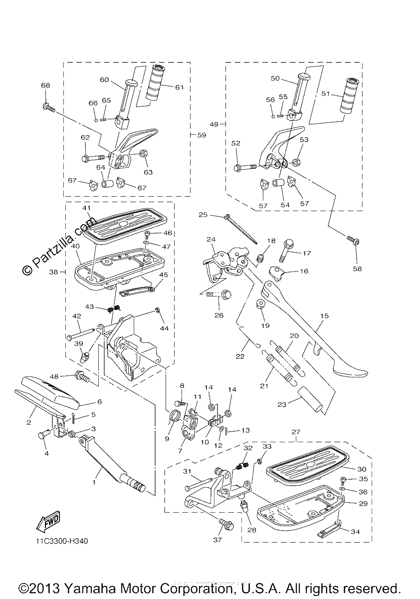 Diagrama de STAND FOOTREST