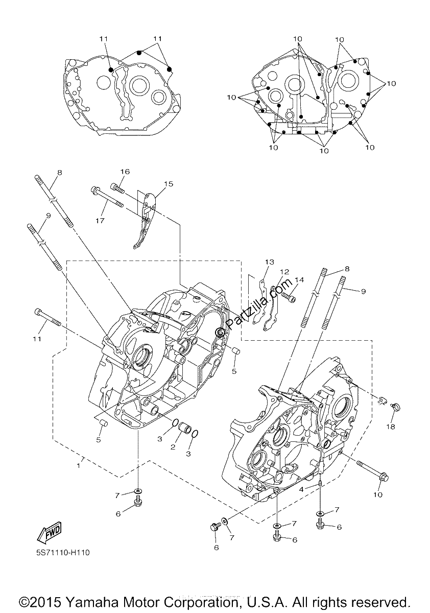 Diagrama de CRANKCASE