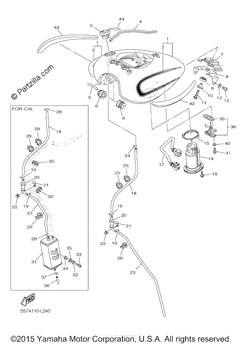 Diagrama de FUEL TANK