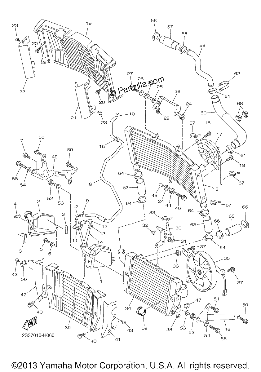 Diagrama de RADIATOR HOSE